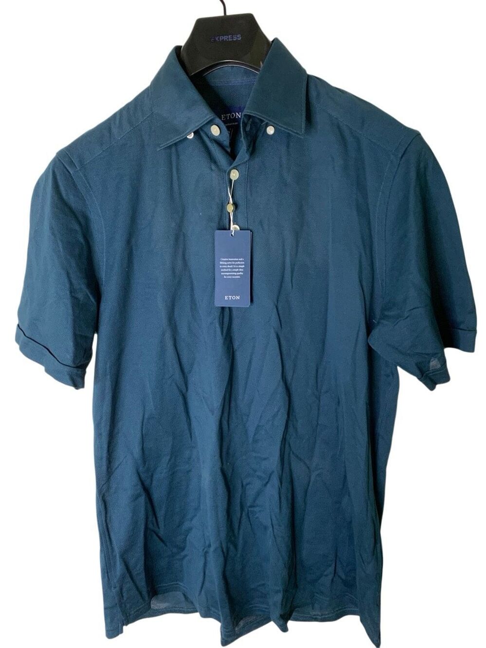 Eton 100% cotton contemporary polo men's size small NEW WITH TAGS - Picture 1 of 5